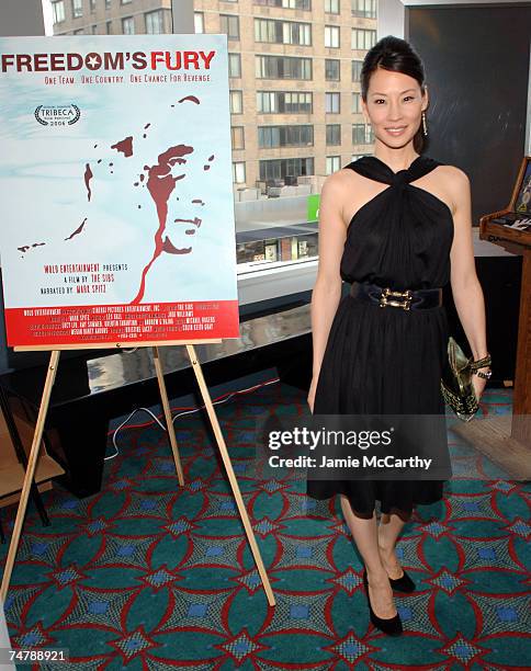 Lucy Liu, executive producer at the Tribeca Grand Hotel in New York City, New York