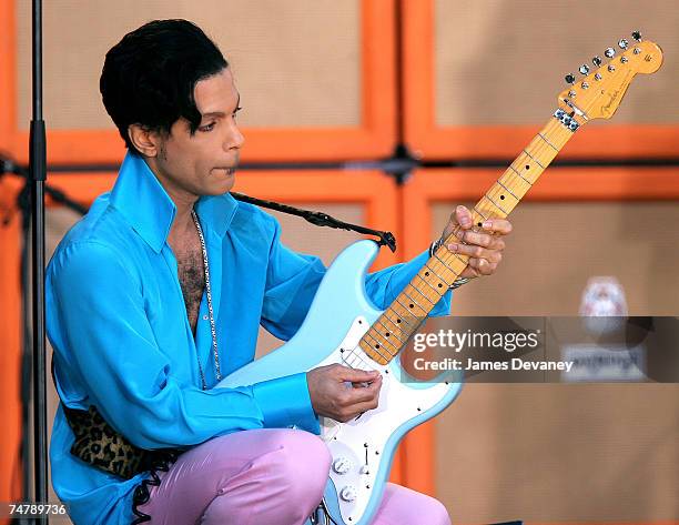 Prince at the Bryant Park in New York City, New York