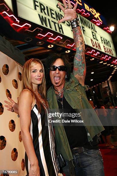 Molly Sims and Nikki Sixx at the The Music Box Henry Fonda Theatre in Hollywood, California