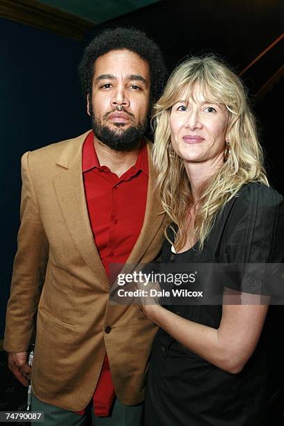 Ben Harper and Laura Dern at the The Music Box Henry Fonda Theatre in Hollywood, California