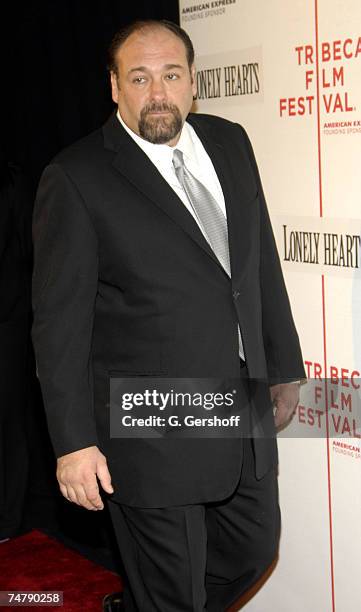 James Gandolfini at the TPAC in New York, New York