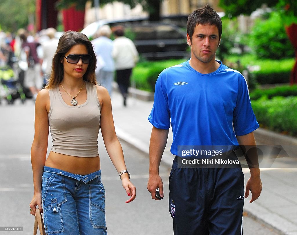 England Football Players With Their Wives and Girlfriends In Baden Baden - June 21, 2006