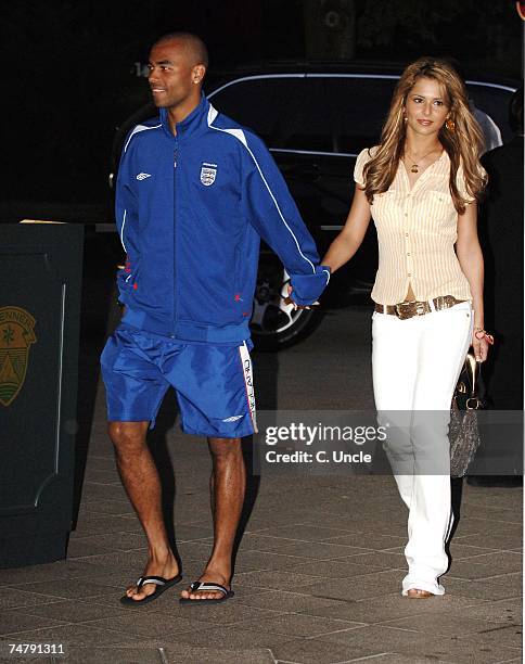 Ashley Cole and Cheryl Tweedy at the England Football Players With Their Wives and Girlfriends In Baden Baden - June 21, 2006 at in Baden Baden.