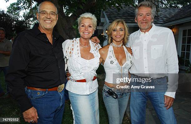 Read Jackson, Julia van Hees-Aidner, Nancy Alspaugh and Donald Aidner at the Private Residence in Hidden Hills, California