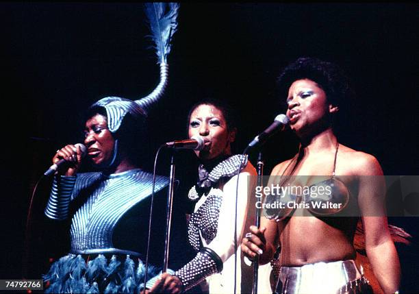 LaBelle 1975 with Patti Labelle at the Music File Photos 1970's in london, United Kingdom.