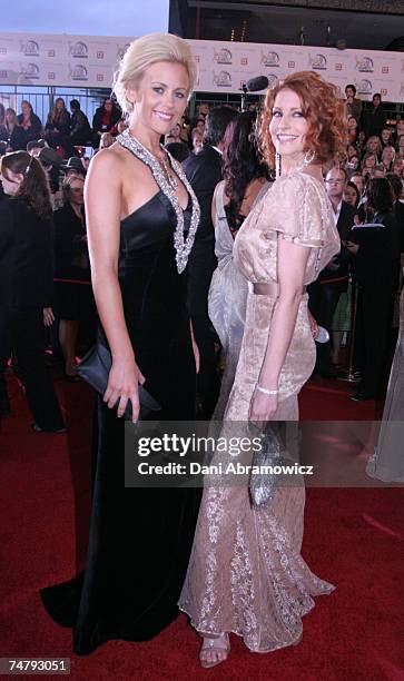 Rachael Carpani, and Simmone Jade Mackinnon at the 2006 TV Week Logie Awards- Arrivals at Crown Casino in Melbourne, VIC.