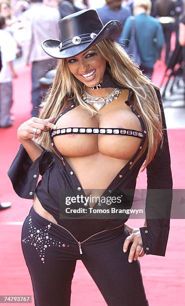 Jodie Marsh at the Vue West End in London, United Kingdom.