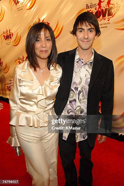 Olivia Harrison and Dhani Harrison at the The Mirage Hotel and Casino in Las Vegas, Nevada