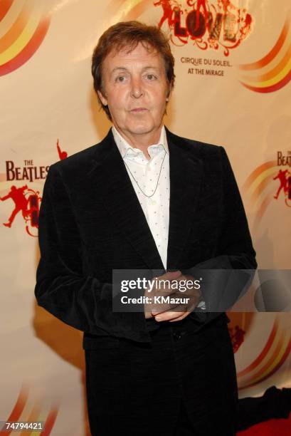 Sir Paul McCartney at the The Mirage Hotel and Casino in Las Vegas, Nevada