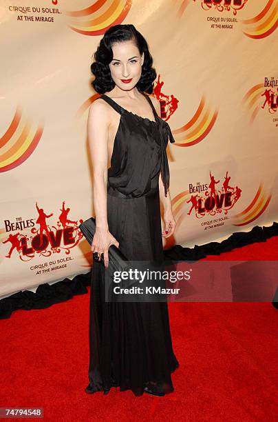 Dita Von Teese at the The Mirage Hotel and Casino in Las Vegas, Nevada