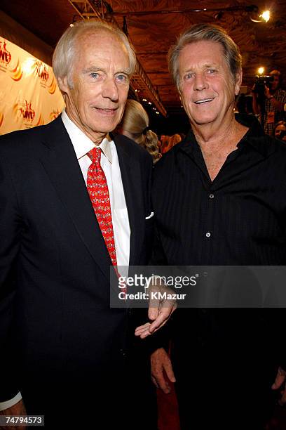 Sir George Martin and Brian Wilson at the The Mirage Hotel and Casino in Las Vegas, Nevada