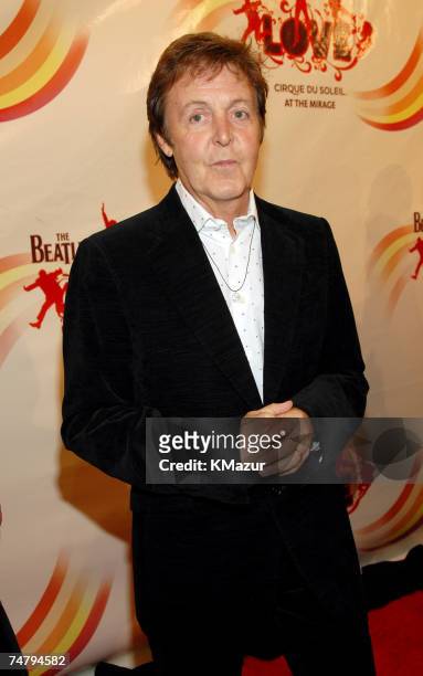 Sir Paul McCartney at the The Mirage Hotel and Casino in Las Vegas, Nevada