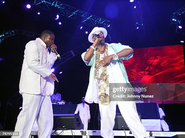 Doug E. Fresh and Slick Rick at the Reliant Park in Houston, Texas