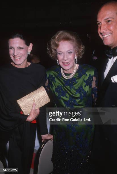 Annette Reed, Brooke Astor and Oscar de la Renta at the Waldorf Astoria in New York City, New York