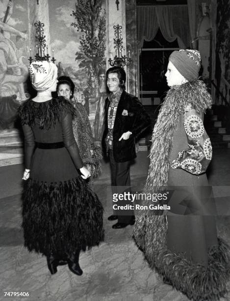 Valentino and guests at the Pierre Hotel in New York City, New York