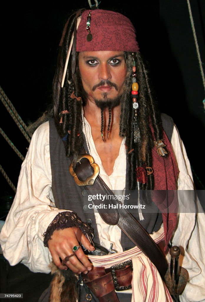 "Pirates of the Caribbean" Johnny Depp Wax Figure Unveiling at Madame Tussauds in New York City - July 5, 2006