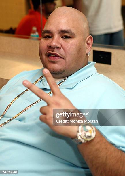 Fat Joe **EXCLUSIVE** at the Florida Memorial University in Miami in Miami, Florida