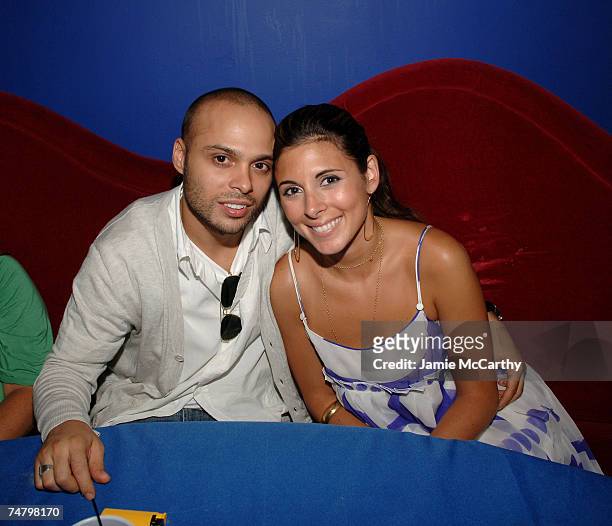 Richie Akiva and Jamie Lynn Sigler at the The Supper Club in New York City, New York