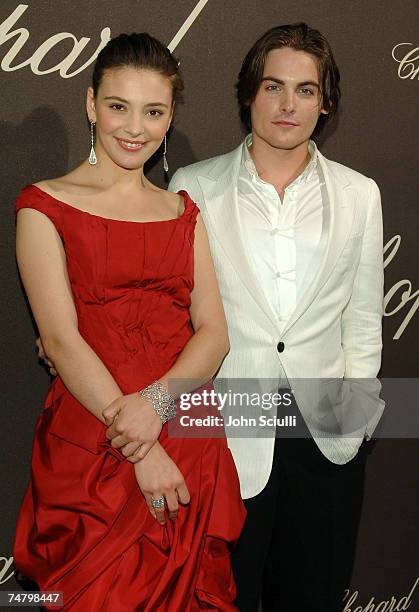 Jasmine Trinca and Kevin Zegers at the Carlton Hotel in Cannes, France.