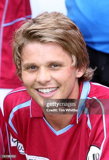 Jeff Brazier at the West Ham United Football Club in London, United Kingdom.