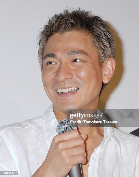 Andy Lau at the Chanter Cine in Tokyo, Japan.