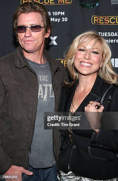 Denis Leary and Tatum O'Neal at the Ziegfeld in New York City, New York