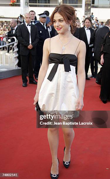 Emilie Dequenne at the Palais des Festival in Cannes, France.