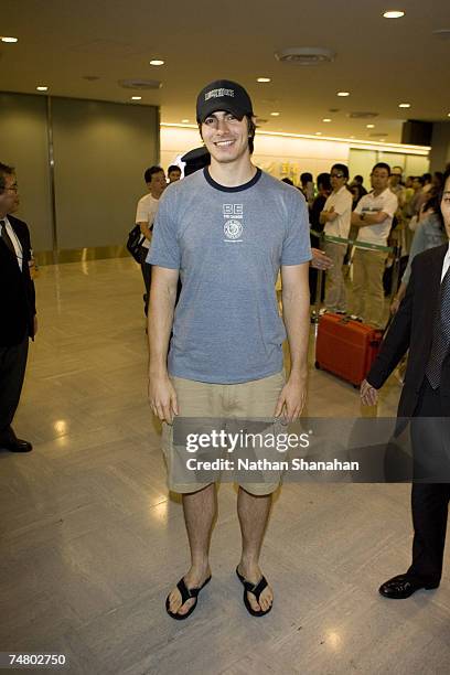 Brandon Routh at the Narita International Airport in Narita, Japan.