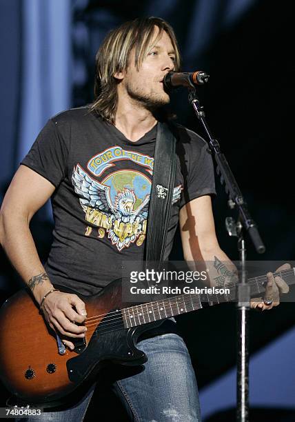 Keith Urban at the The Rock and Rally Amphitheater in Sturgis, South Dakota