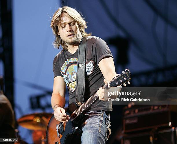 Keith Urban at the The Rock and Rally Amphitheater in Sturgis, South Dakota