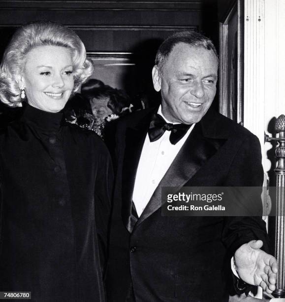 Barbara Sinatra and Frank Sinatra at the Chasen's Restaurant in Beverly Hills, California