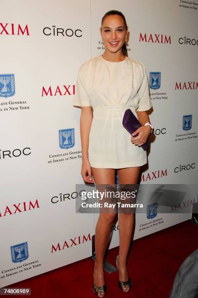 Miss Israel winner Gal Gadot attends Maxim's "Women of the Israeli Defense Forces" Celebration at Marquee June 19, 2007 in New York City.