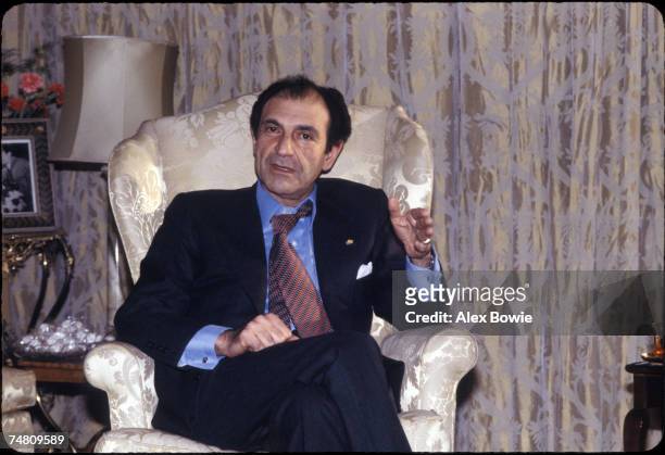 Ardeshir Zahedi, the Iranian ambassador to the United States, at home in Tehran, 18th December 1978.