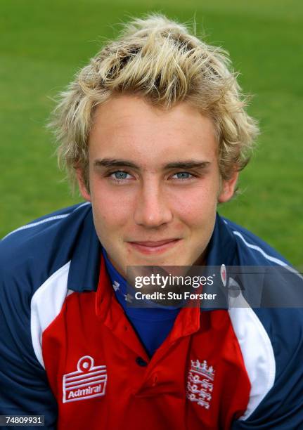 England Lions player Stuart Broad poses for a picture prior to tomorrows match against the West Indies at New Road on June 20, 2007 in Worcester,...