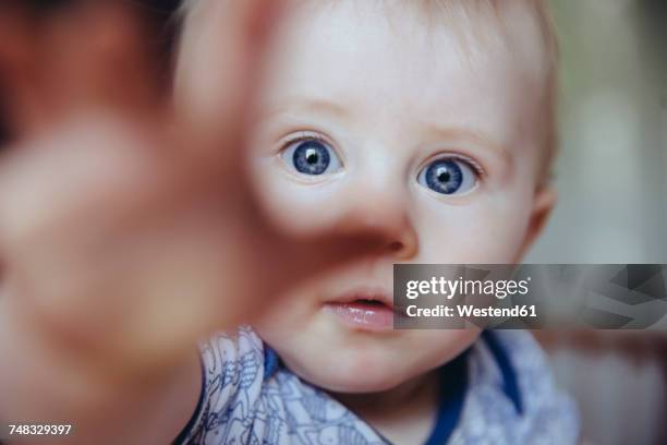 portrait of baby boy - cor do olho humano imagens e fotografias de stock