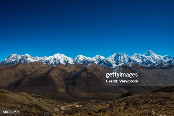 gongga mountain of kangding county,sichuan province,china - mount gongga stock pictures, royalty-free photos & images