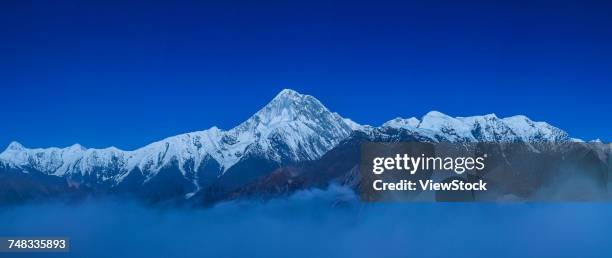 gongga mountain of kangding county,sichuan province,china - mount gongga stock pictures, royalty-free photos & images