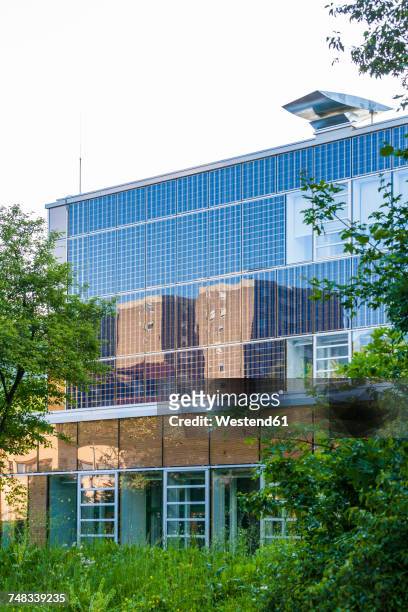 germany, geislingen an der steige, energy efficient reconstruction of a school building - school facade stock pictures, royalty-free photos & images