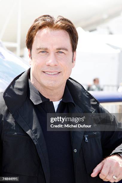 Hollywood actor and pilot John Travolta attends the 47th International Paris Air Show on June 21, 2007 in Le Bourget France. Travolta, invited by...