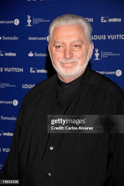 Designer Paco Rabanne attends Americas Cup Match "Black The Party" on June 21, 2007 at "Antigua Tabacalera" in Valencia, Spain.