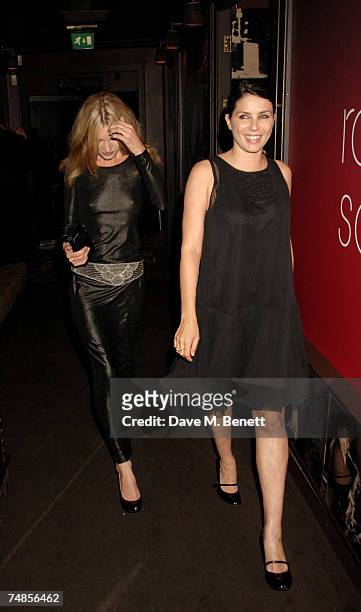 Katie Moss and Sadie Frost attend the Hoping Foundation Benefit Evening hosted by Bella Freud in aid of the HOPING foundation, at Ronnie Scott's on...