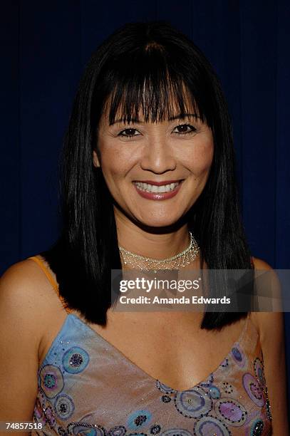 Actress Suzanne Whang arrives at the Courage of Conscience Awards 2007 at The Agape International Spiritual Center on June 21, 2007 in Culver City,...