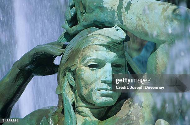 usa, pennsylvania, philadelphia, logan circle, swann memorial fountain - swann memorial fountain stock-fotos und bilder