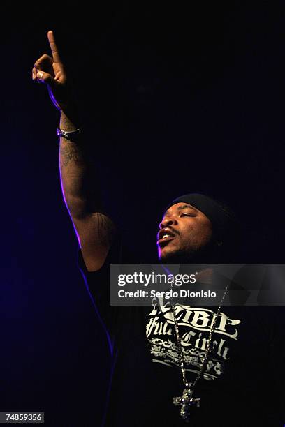 Hip-Hop star and Pimp My Ride host, Xzibit, performs on stage in concert at the Sydney leg of his "Full Circle World Tour" in support of his album of...