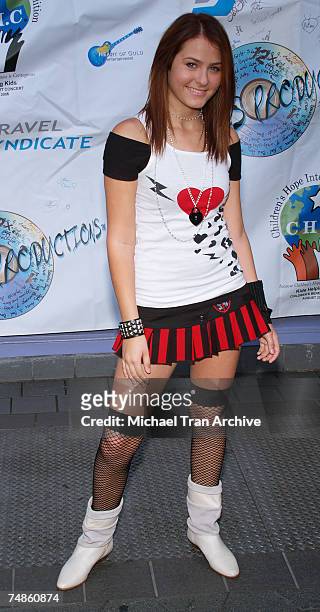 Scout Taylor Compton at the "Kids Helping Kids" Benefit Concert - Arrivals at Universal City Walk in Universal City, California.