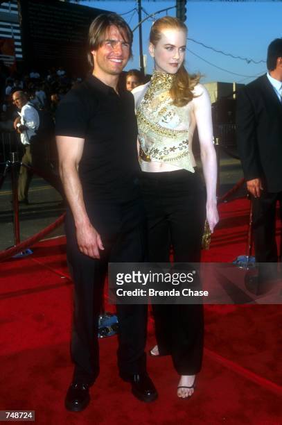 Tom Cruise and Nicole Kidman arrive at the premiere of "Mission Impossible 2" May 18, 2000 at the Chinese Theater in Hollywood, CA. Cruise and...