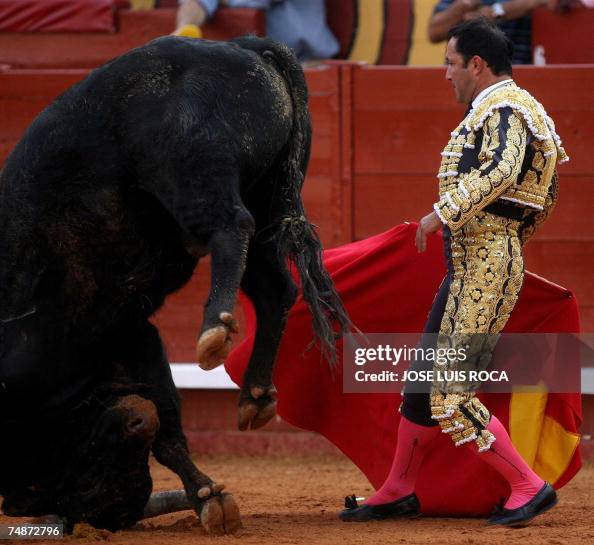 Cesar Rincon Colombian matador Cesar Rincon performs a pass during a bullfight in ...