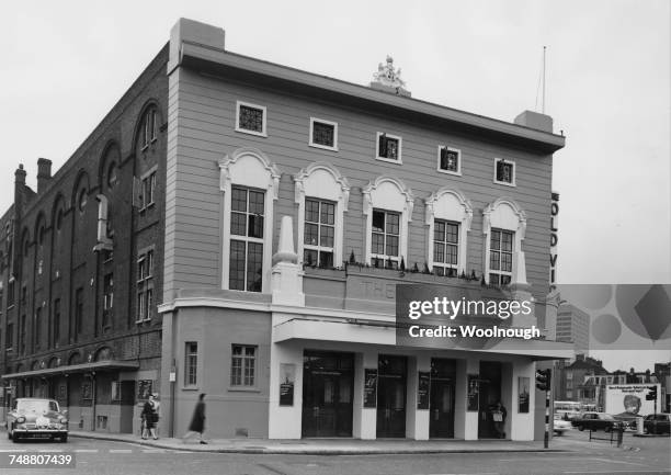 The Old Vic theatre on the corner of The Cut and Waterloo Road in Lambeth, London, after restoration of its facade, 16th July 1970.