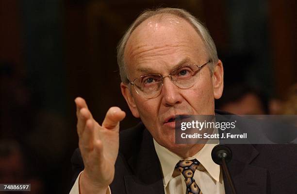 Witness Sen. Larry E. Craig, R-Idaho, during the Senate Judiciary Immigration, Border Security and Citizenship Subcommittee hearing titled...