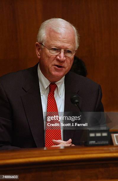 Chairman Saxby Chambliss, R-Ga., during the Senate Judiciary Immigration, Border Security and Citizenship Subcommittee hearing titled "Evaluating a...